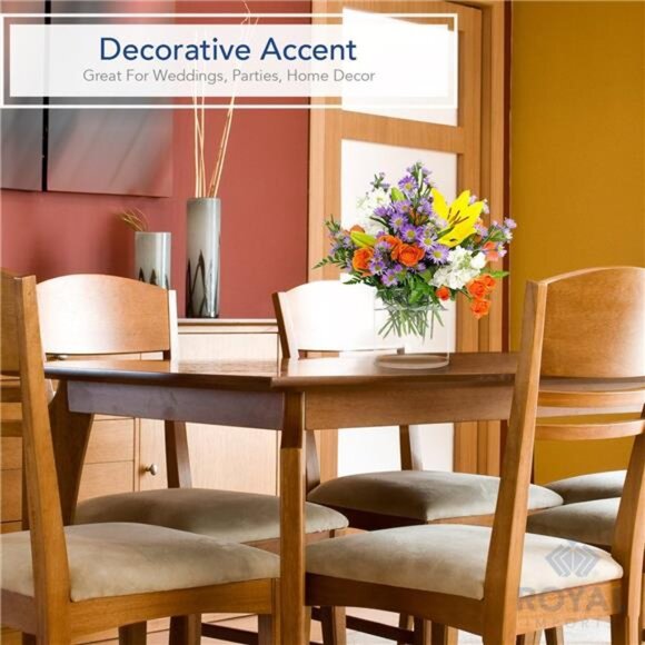 Royal Imports Flower Acrylic Vase Decorative Centerpiece for Home or Wedding - Picture 6 of 7